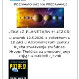 pozivnica Hrvoje Tkalčić u Astronomskom centru Rijeka